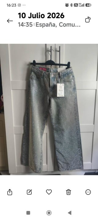 Jeans Brillantes One Dilemma Talla Baja