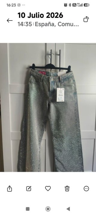 Jeans Brillantes One Dilemma Talla Baja