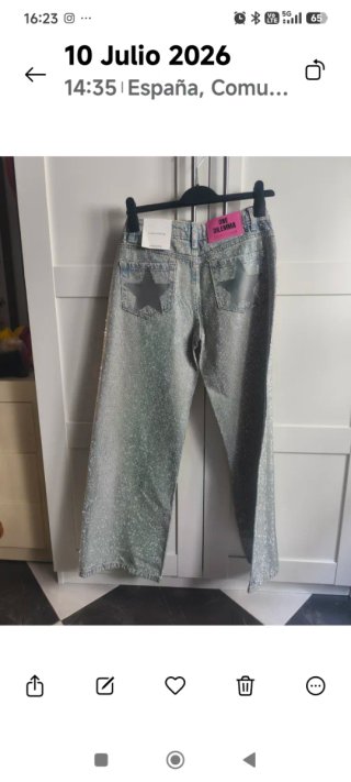 Jeans Brillantes One Dilemma Talla Baja