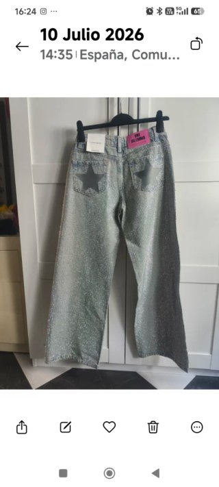Jeans Brillantes One Dilemma Talla Baja