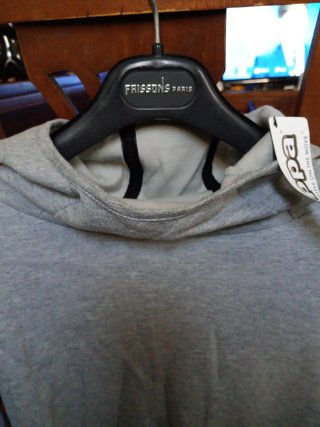 Felpa Kappa XL con cappuccio e scollo alto