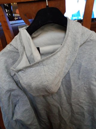 Felpa Kappa XL con cappuccio e scollo alto