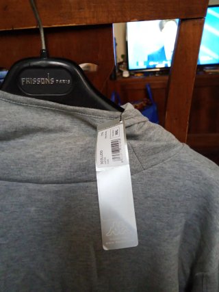 Felpa Kappa XL con cappuccio e scollo alto