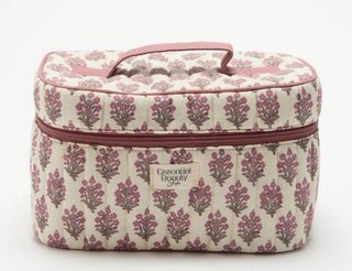 Neceser de maquillaje estampado floral