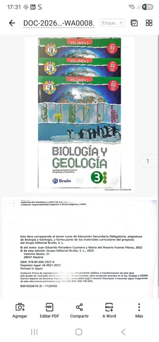 Libro 3 ESO Biología y Geología