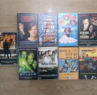 Lote 9 Cintas VHS Películas Varias