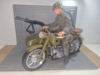 Moto Sidecar WWII Escala 1:6