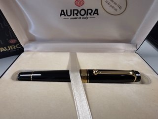 Pluma Aurora 14 Kt Oro Optima 997 N Estilográfica