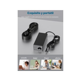 Cargador adaptador portátil HP 65W compatible