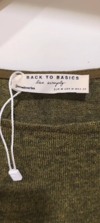 Jersey fino Stradivarius verde M