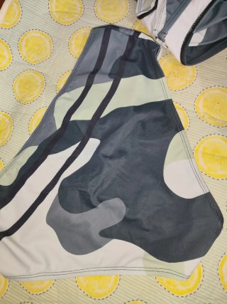 Bikini militar gris y blanco Talla L