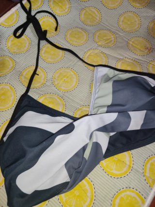 Bikini militar gris y blanco Talla L