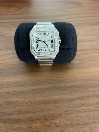 Cartier Santos Diamantes Automático Mediano