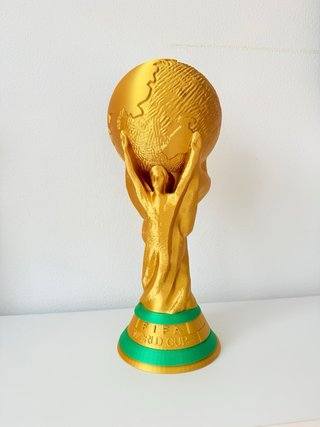 Réplica 3D trofeo Copa del Mundo FIFA