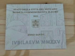 2 Euro Vaticano 2025 Año Santo Cartera