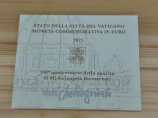 Vaticano 2€ 2025 Miguel Ángel Cartera