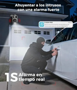 Cámara WiFi Reobiux 2K Doble Lente IP66