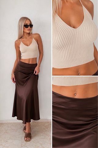 Conjunto top+falda