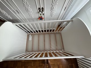 Cuna Ikea Gonatt Blanca con Cajón