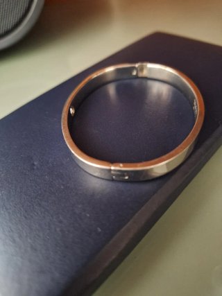 Braccialetto Zoppini in acciaio con zircone