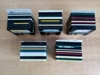 Lotto 298 floppy disk usati testati e formattati