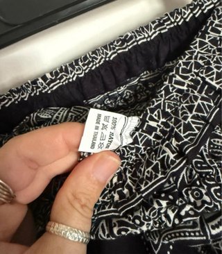 Pantalón tailandés boho rayón nido abeja