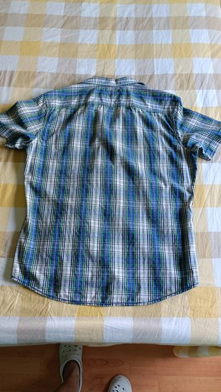 Camisa Esprit cuadros manga corta Talla L