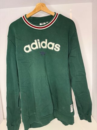 Sudadera Adidas Verde con Logo