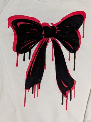 Sudadera Love Moschino lazo rojo