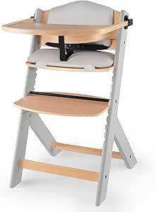 Kinderkraft Trona Bebé de Madera ENOCK con Cojines