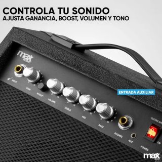 Amplificador Max Music 40W Guitarra/Bajo Negro
