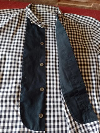 Camicia uomo quadri bianco e nero