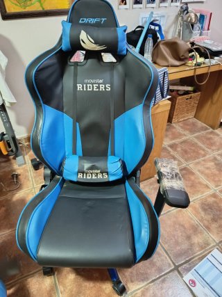 Silla Gamer Drift Movistar Riders Azul.