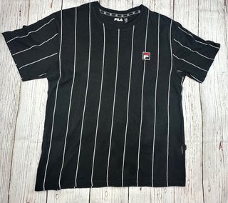 Camiseta Fila Rayas Negra Talla XS