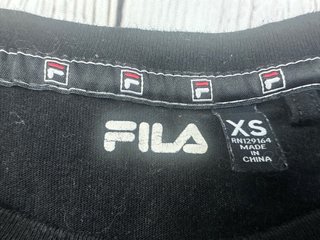 Camiseta Fila Rayas Negra Talla XS