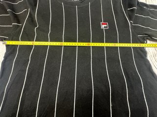 Camiseta Fila Rayas Negra Talla XS