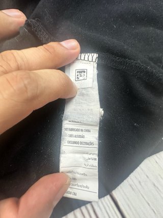Camiseta Fila Rayas Negra Talla XS
