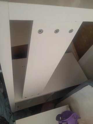 Escritorio de madera blanco