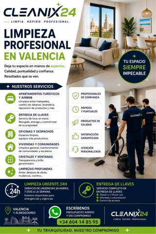 LIMPIEZA PROFESIONAL VALENCIA | CLEANIX24