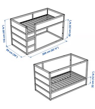 Cama Kura IKEA madera NUEVA