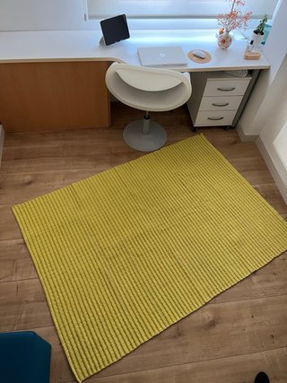 Tappeto in cotone verde pistacchio