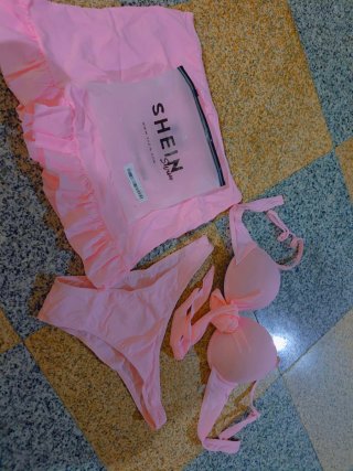Bikini SHEIN Rosa Talla L
