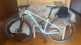 Bicicleta Trek Blanca y Azul Talla M