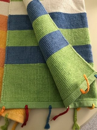 Tappeto passatoia cotone multicolore 175x75