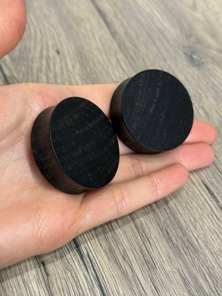 Dilatatori per lobi in legno - ear plug 38 mm