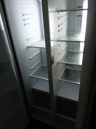 Nevera combi plateada
