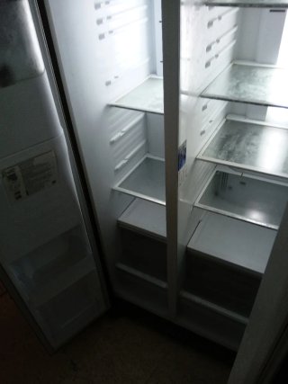 Nevera combi plateada