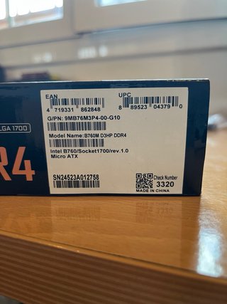 Gigabyte B760M D3HP DDR4 LGA 1700