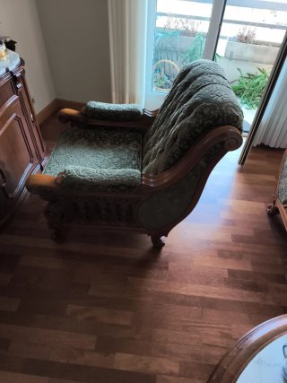 Sillónes Vintage Terciopelo y Madera