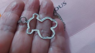 Collar Tous Plata Silueta Oso